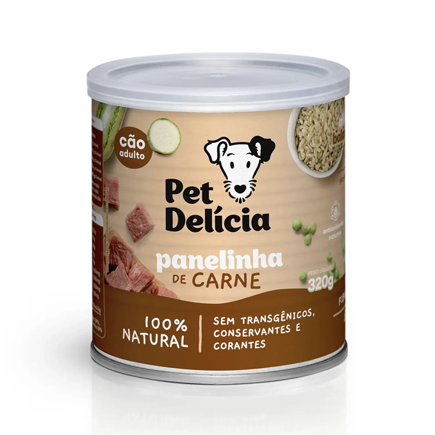 Racao Umida Pet Delicia Caes Panelinha de Carne